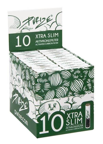 PURIZE® XTRA Slim Size Aktivkohlefilter 10er Packung